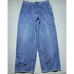 Burberry London Jeans Mens 36x32 Wide-Leg Baggy Retro Y2K Heavyweight Denim
